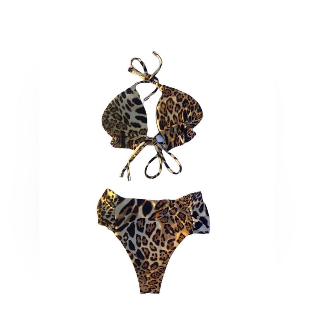 Leopard Print Bikini Set - Picture 2 of 3